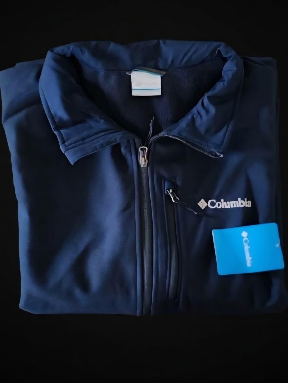 NWT Columbia Men's Ascender Softshell Jacket Navy Blue Full Zip Size XXL 2XL